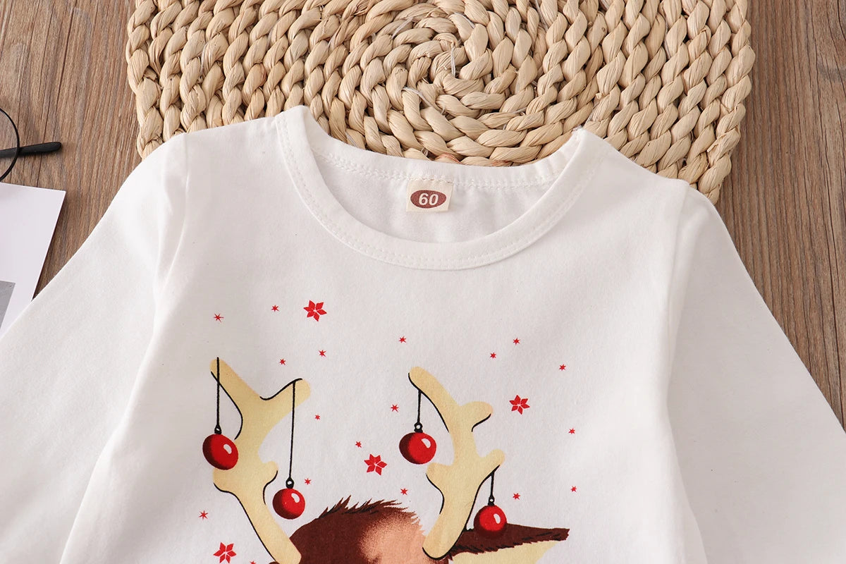 2024 Christmas Matching Family Pajamas Deer Print