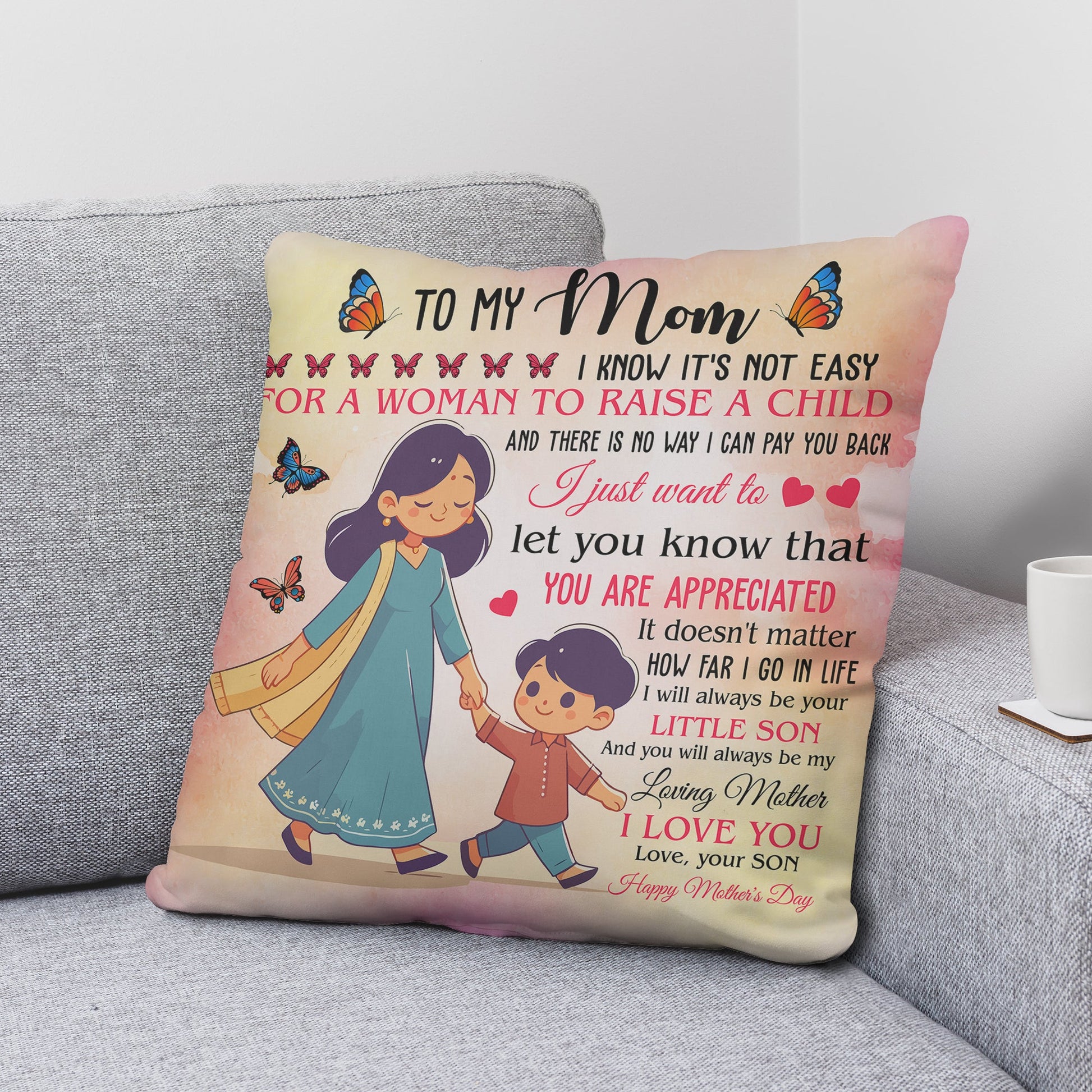 Mother's Day Pillow from Son - My Special Person